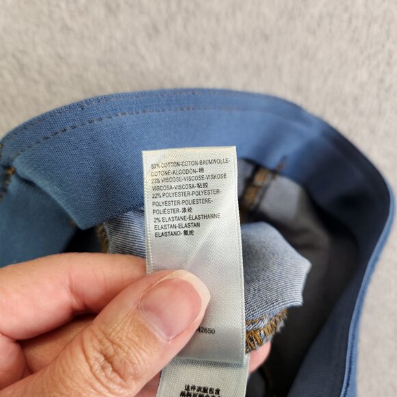 Free People Jeans Womens 26 Blue We The Free Penny Pull On Flare Low Rise FP - Picture 9 of 16